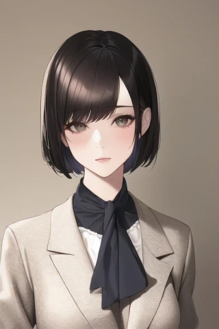 короткие волосы, женщина, Шедевр, костюм